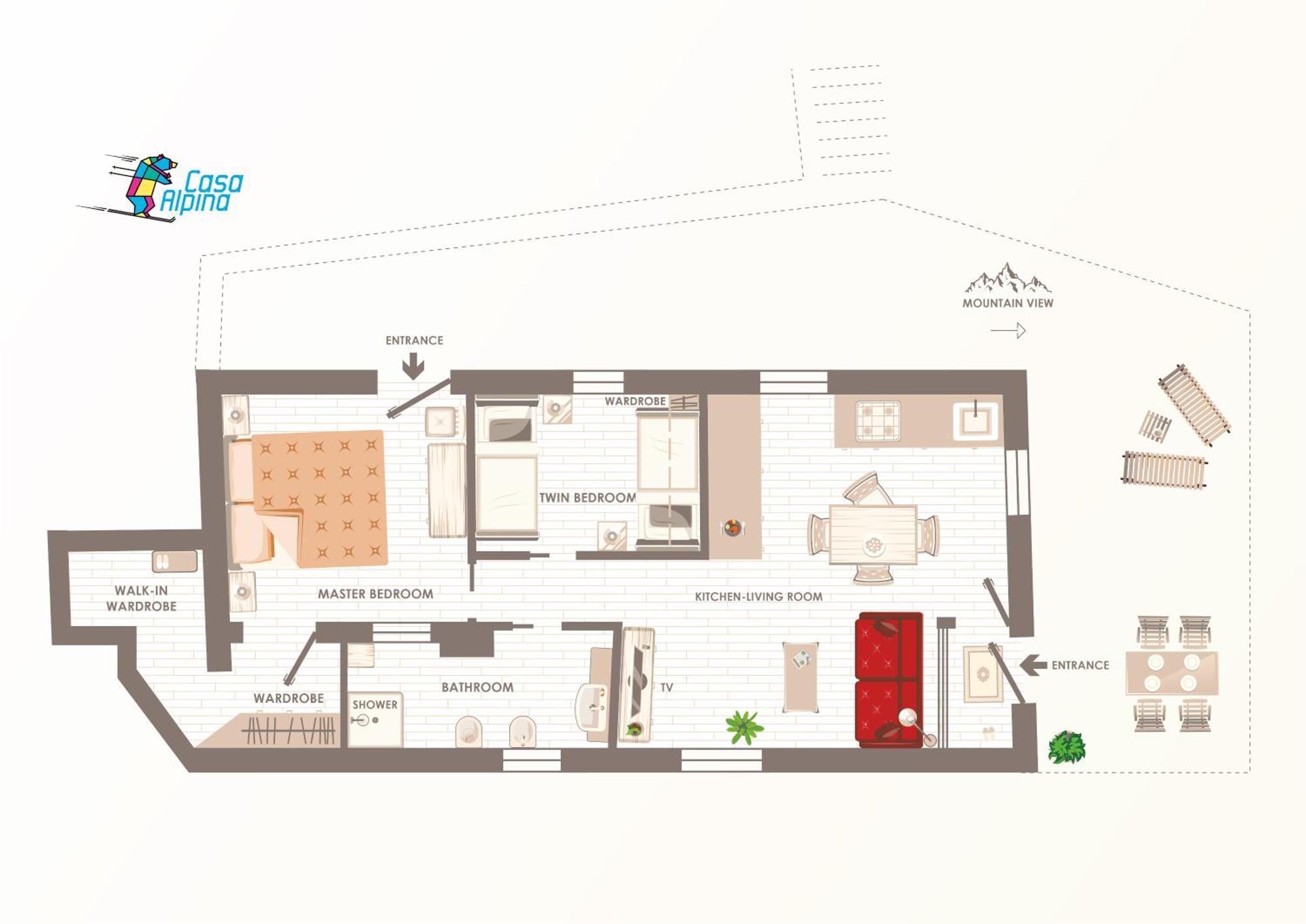 Ferienwohnung Casa Alpina - Sarre Aosta Exterior foto